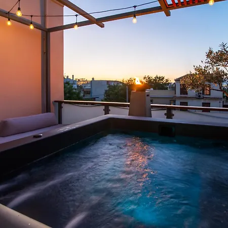 Villa Majestic Overlooking Acropolis With Hot Tub Athen